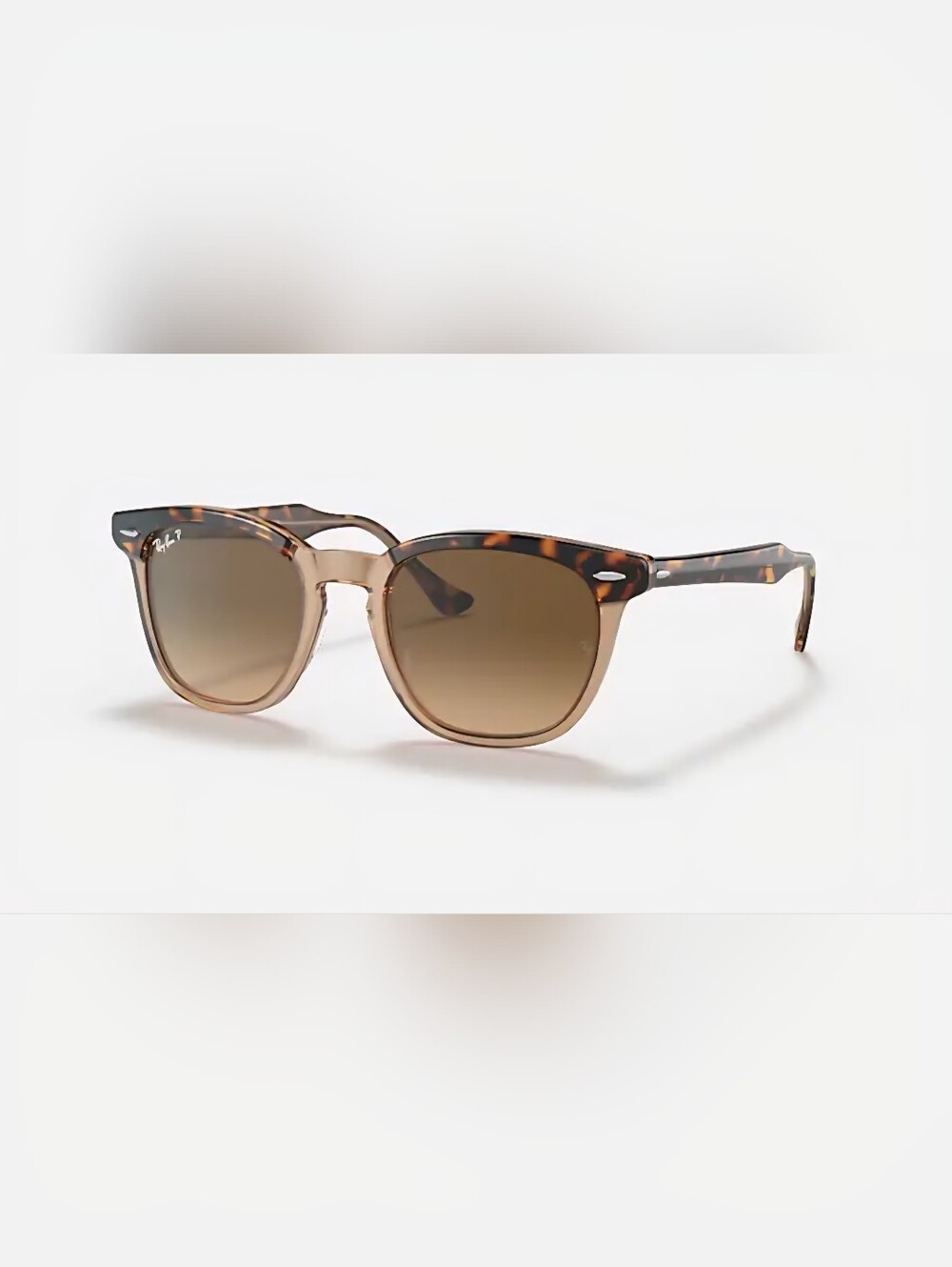 Ray-Ban  Translucent Brown Frame with Brown Gradient Lenses Sunglasses